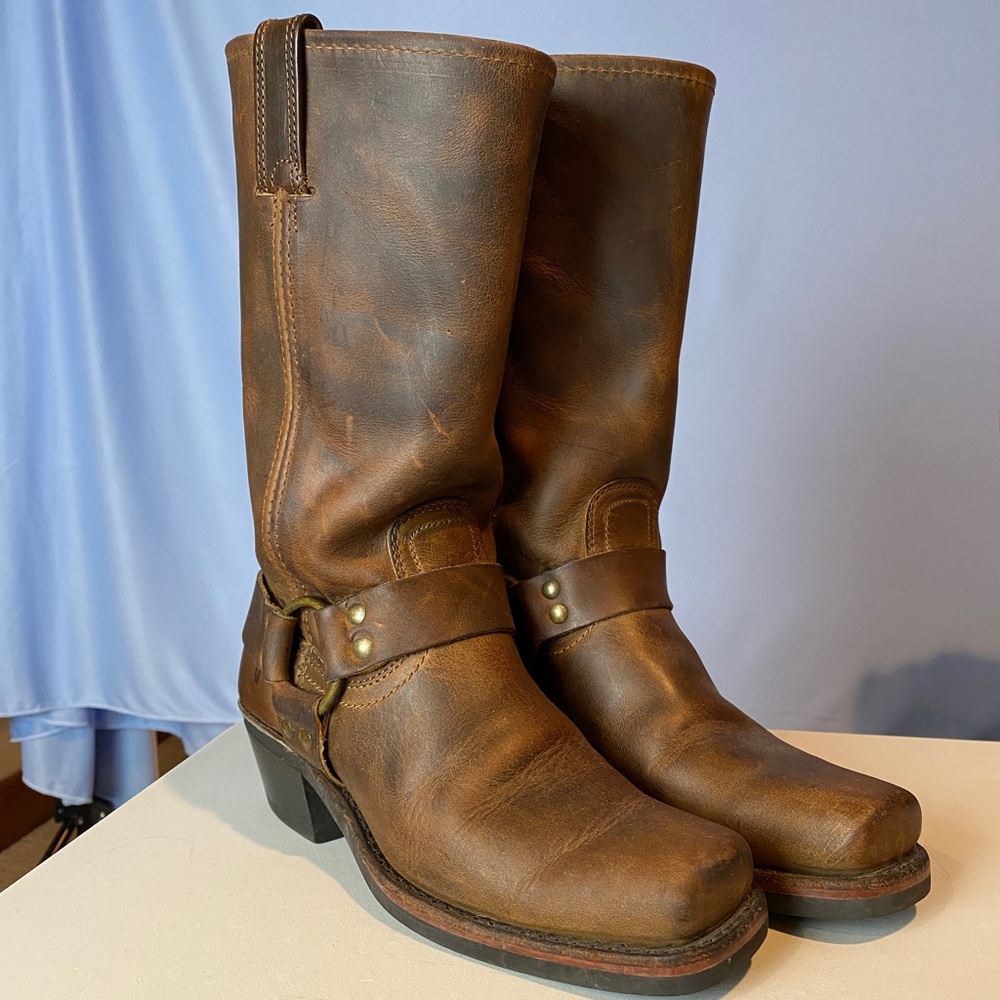 Frye Leather Harness 12R Boots.